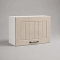 Pensile da cucina sospeso con un'anta in MDF e truciolare, 60 x 32 x 40 cm, beige e bianco